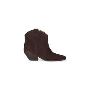 Isabel Marant Women Chocolate Dewina Cowboy Ankle Boots